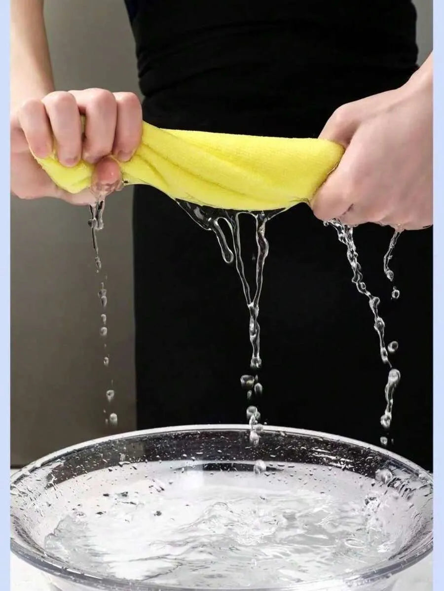 Juego de 10 paños de limpieza de microfibra multicolor para cocina, baño, hogar y menaje del hogar, colores surtidos