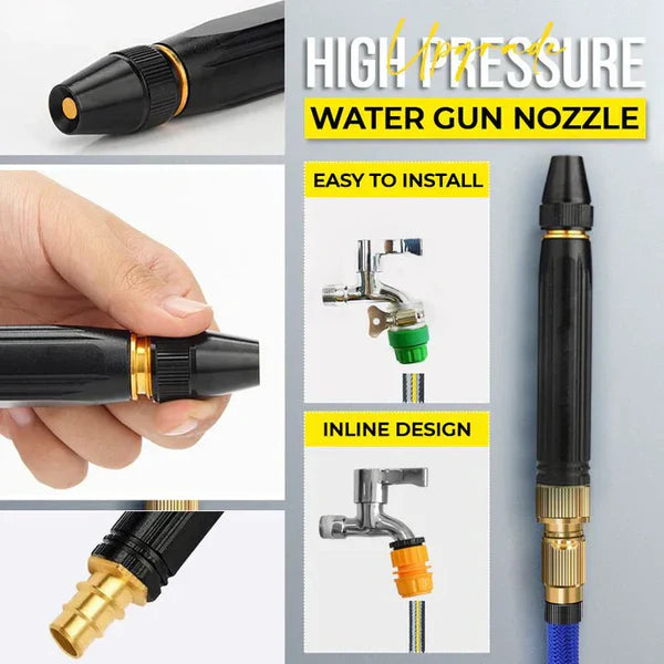 🏆 Last day special offer: Only $13.99!!This pressure washing gun comes with a high-pressure nozzle and hose. It is perfect for watering flowers, plants and vegetables, as well as car cleaning. 👍💦